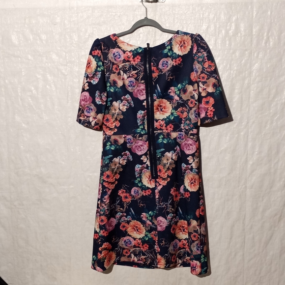 BETSEY JOHNSON Blue Floral Dress, size 6 - Picture 2 of 5